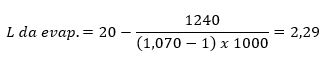 Formula per calcolare l evaporazione del mosto