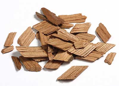 Oak Chips utilizzate per simulare invecchiamento della birra